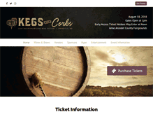 Tablet Screenshot of kegsandcorksfest.com